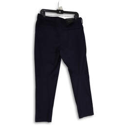 NWT Mens Navy Blue Flat Front Slash Pockets Chino Pants Size 33X30 alternative image