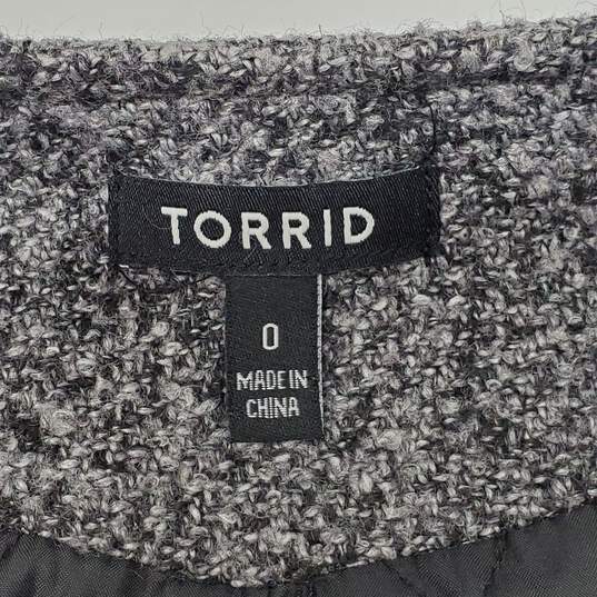 Torid  Flare Gray Tweed Jacket Size 0 image number 4
