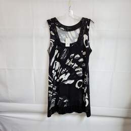Express Black & White Sequin Embellished Sleeveless Dress WM Size L NWT
