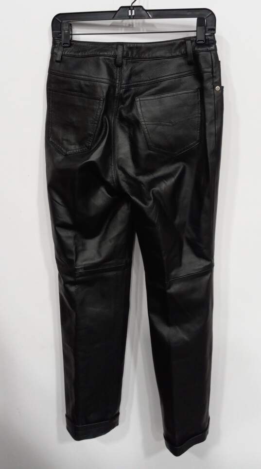 Newport News Women's Easy Style Genuine Leather Pants 8 image number 8