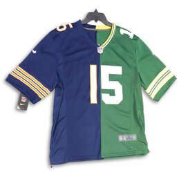 Mens Green Navy Blue Preston Smith #15 NFL Football Split Jersey Size Large