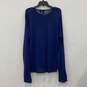 Armani Exchange Womens Blue Long Sleeve Pullover Oversize T-Shirt Size Large image number 2