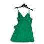 Akira Womens Green Sleeveless Spaghetti Strap Front Tie Wrap Mini Dress Size M image number 2