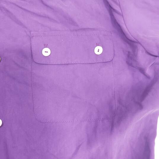Chico's Women's Purple Button Up Shirt Size 0 image number 5