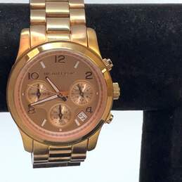 Designer Michael Kors MK-5128 Stainless Steel Round Quartz Analog Wristwatch
