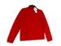 NWT Womens Red Knitted Turtleneck Long Sleeve Pullover Sweater Size XL image number 1