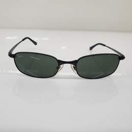 Ray-Ban RB3162 Sleek Matte Black Rectangular Sunglasses alternative image