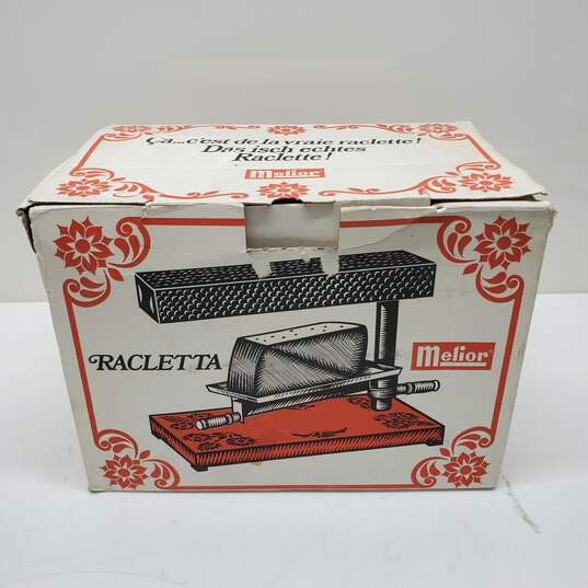 Vintage Swiss Made Melior Racletta Cheese Melter IOB image number 9