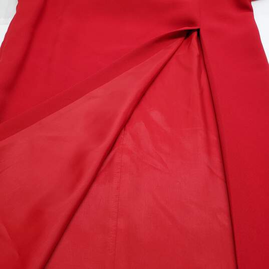 Vintage Junnie Leigh Evening Cocktail Red Blazer Jacket Skirt Set Women's 12 image number 10