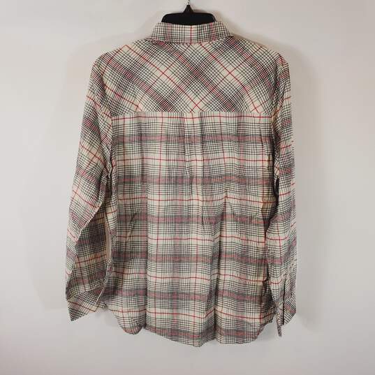 Foxcroft NYC Women Plaid Flannel Shirt 10 NWT image number 6