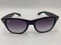 Unisex Purple Black Acetate Gradient Lens Lightweight Square Sunglasses image number 10