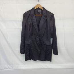 Bisou Bisou Black Almost Famous Lined Blazer Jacket WM Size XL NWT