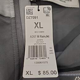 Adidas Men Gray Rain Jacket XL NWT alternative image