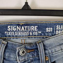 Levi Strauss Women Blue Slim Straight Jeans Sz 31 alternative image