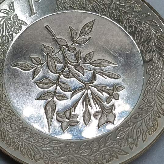 Franklin Mint Alphabet Sterling Silver Miniature Plates I, J, K, L 42.7g image number 5