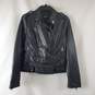 Express Women's Black Leather Jacket SZ M NWT image number 1
