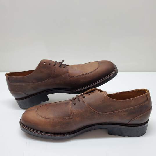 Cole Haan Brown Oil Tanned Leather Oxfords Dress Shoes Men's 14M image number 1