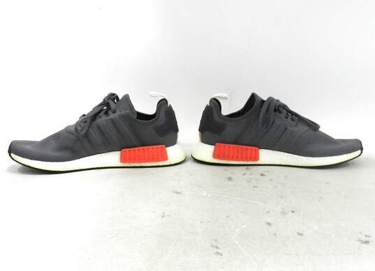 Adidas Nmd R1 Gray Shock Red Men's Shoe Size 12 image number 6