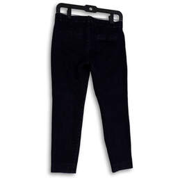 Womens Blue Denim Sloan Fit Dark Wash Pockets Skinny Leg Jeans Size 2 alternative image