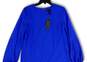 NWT Womens Blue Bell Sleeve Keyhole Back Ruffled Hem Shift Dress Size S image number 3