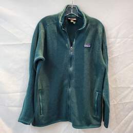Patagonia Green Long Sleeve Full Zip Sweater Jacket Size XL
