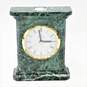 Bulova Stonington Green Marble Stone Mantel Clock image number 1