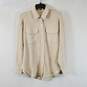 Aerie Women Ivory Button-Up Long Sleeve Shirt XXS NWT image number 1