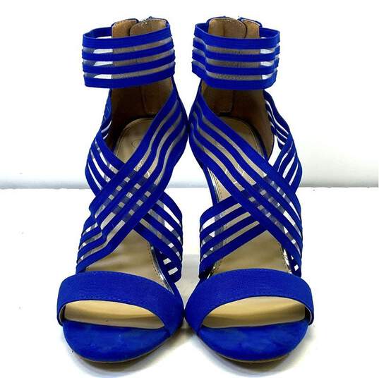 Jessica Simpson Jivero Blue Strappy Heels Size 8.5 image number 2