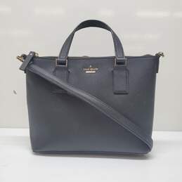 Kate Spade New York Cameron Lucie Crossbody Street Bag in Black Leather 9x8x3"