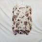 Maurices Beige Floral Patterned Long Sleeve Top WM Size M NWT image number 2