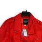 NWT Womens Red Long Sleeve Southside Serpents Blossom Leather Jacket Size 4 image number 3
