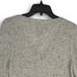 NWT GAP Womens Gray Knitted V-Neck Long Sleeve Pullover Sweater Size M image number 4