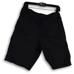 NWT Mens Black Flat Front Regular Fit Pockets Comfort Cargo Shorts Sz 30 alternative image