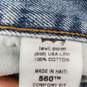 VTG Levi's 560 MN's Comfort Fit Cotton Blue Denim Jeans Size 31 x 34 image number 3