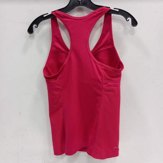 Nike Dri-fit Women's Pink Racerback Activewear Tank Top Size S image number 2