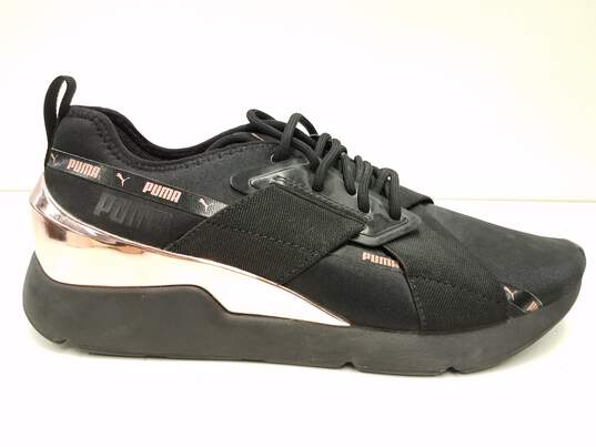 Puma Muse X-2 Metallic Black Rose Gold Women's Athletic Shoes Size 9 image number 5