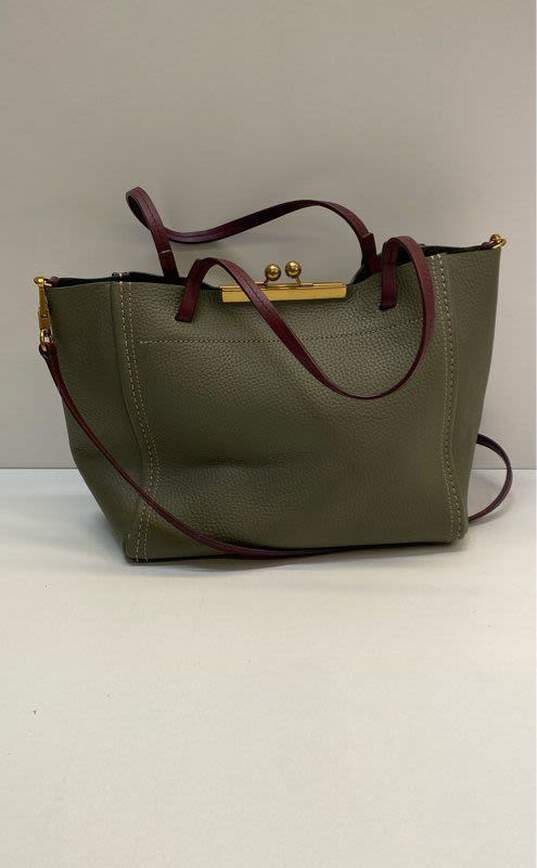 Marc Jacobs The Kiss Lock Mini Satchel Cactus Green image number 2