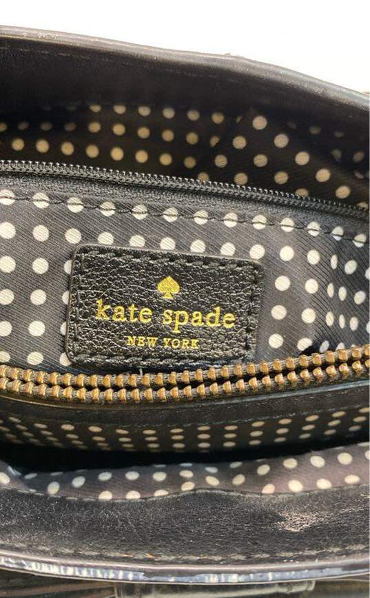 Kate Spade Leather Bow Elena Harrison Shoulder Bag Black image number 4