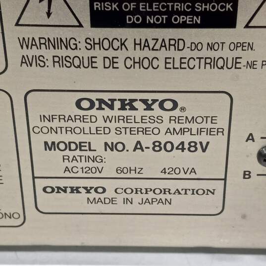 Onkyo Infrared Wireless Remote Controlled Stereo Amplifier A-8048V image number 6