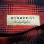 Burberry Men's Strenton Slim Fit Red Plaid Long Sleeve Shirt Size Small AUTHENTICATED image number 4