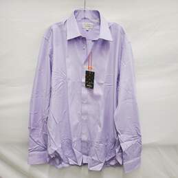 NWT Ted Baker Endurance MN's Light Blue Check Print Long Sleeve Shirt Size 16.5