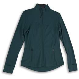 Lululemon Womens Green Thumbholes Long Sleeve Full-Zip Define Jacket Size 10