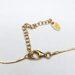 Dyadema Sterling Silver Crystal Gold - Tone Snake Roll Necklace 18 1/2 4.4g alternative image