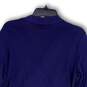 NWT Womens Blue Wrap V-Neck Long Sleeve Side Ruched Blouse Top Size XL image number 4