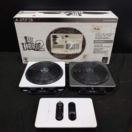 PlayStation 3 DJ Hero 2 Wireless Turntable Controllers IOB