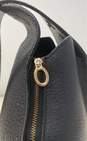 International Flyer Black Ostrich Leather Sling Backpack Bag image number 3