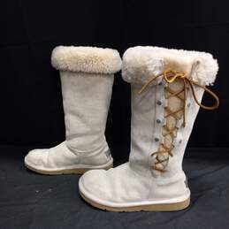UGG Women's Beige Mid-Calf Snow Boots Size 7 alternative image