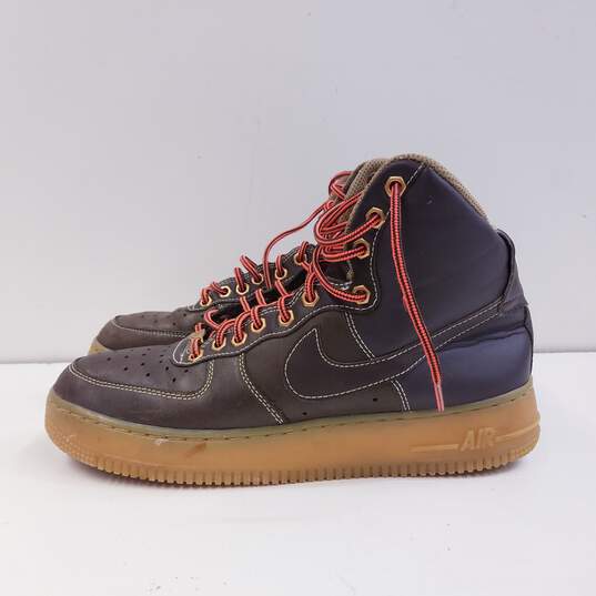 Nike Air Force 1 High (GS) Athletic Shoes Brown 653998-200 Size 7Y Women's Size 8.5 image number 3