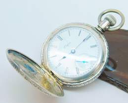 Antique 900 Silver Elgin 7 Jewel Hunting Case Pocket Watch- For Repair 37.6g alternative image