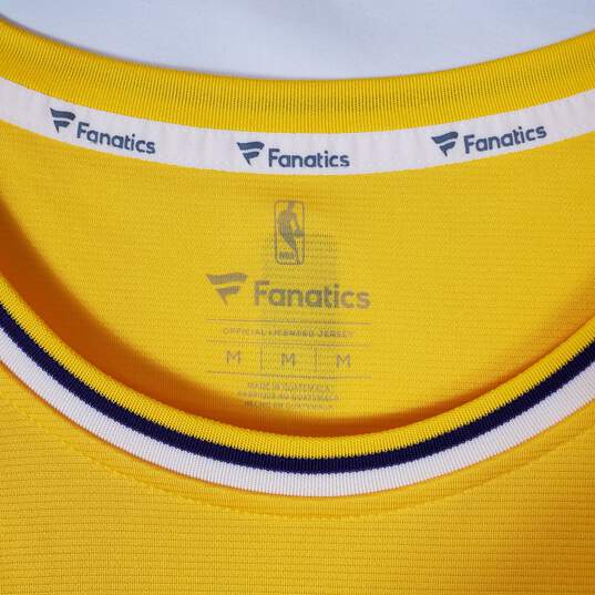 NBA Fanatics Men Yellow Los Angeles Lakers Basketball Jersey M image number 3